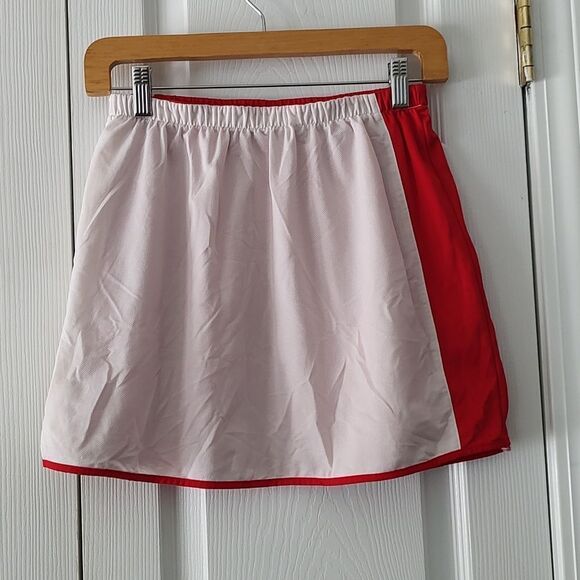 Diadora  reversible red white tennis running skirt Sz S - Picture 5 of 5